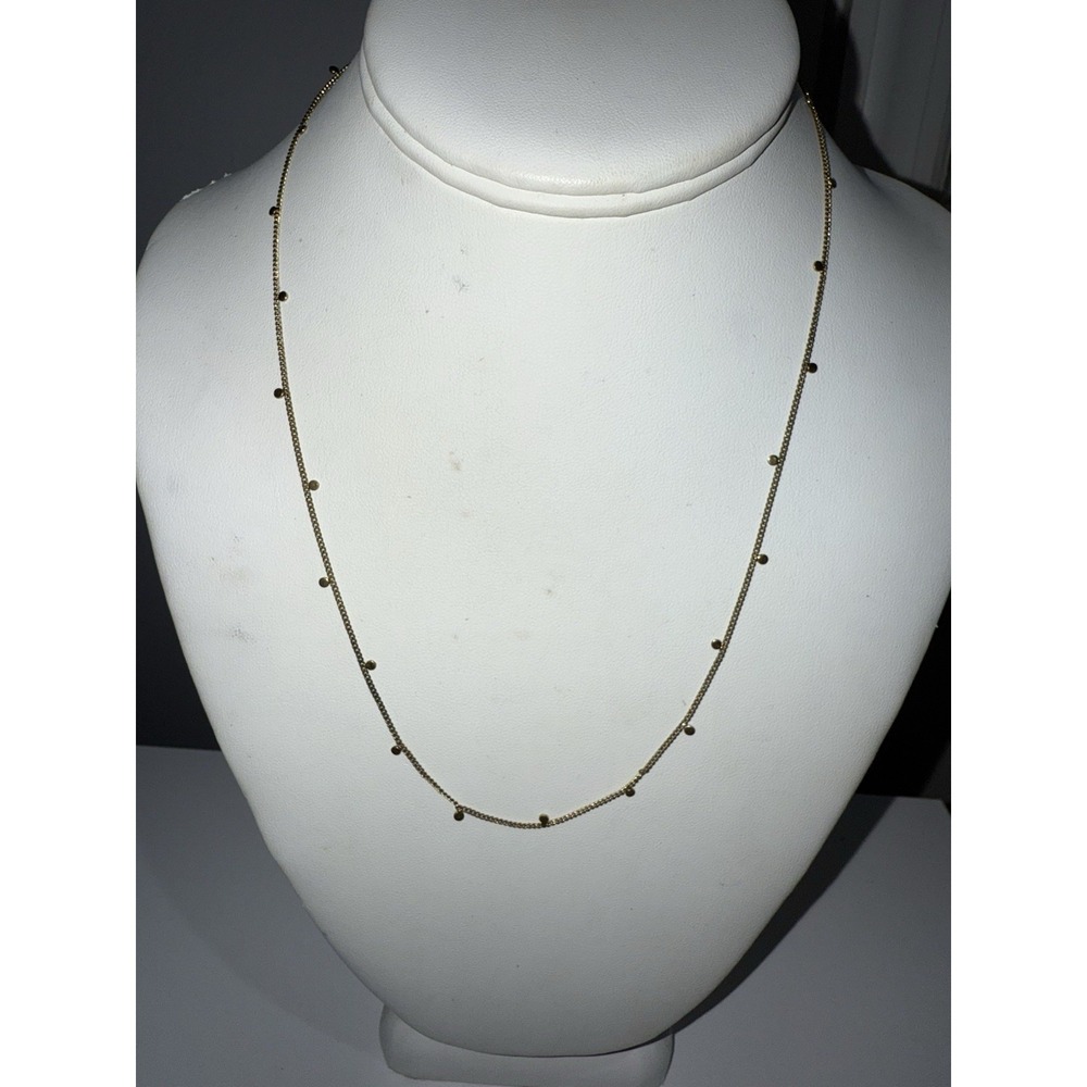 Long Delicate Necklace Boho Charm In Gold Tone Necklace‎  19.5"